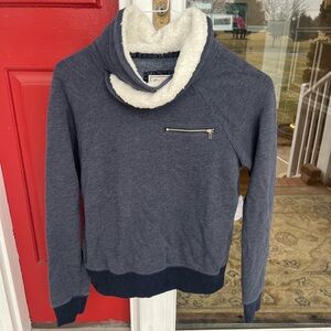 Abercrombie & Fitch Sherpa Cowl Neck Pullover